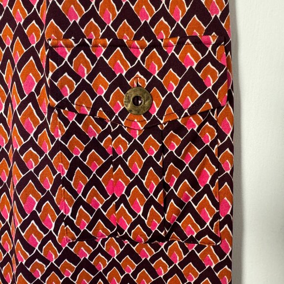 DIANE VON FURSTENBERG Kian Geometric Mini Shift Dress - Picture 10 of 10